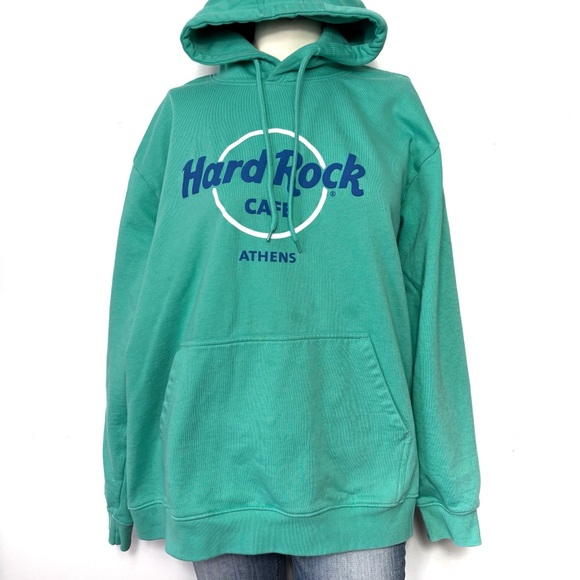 Hard Rock Cafe Tops - Hard Rock Cafe Athens teal sweatshirt